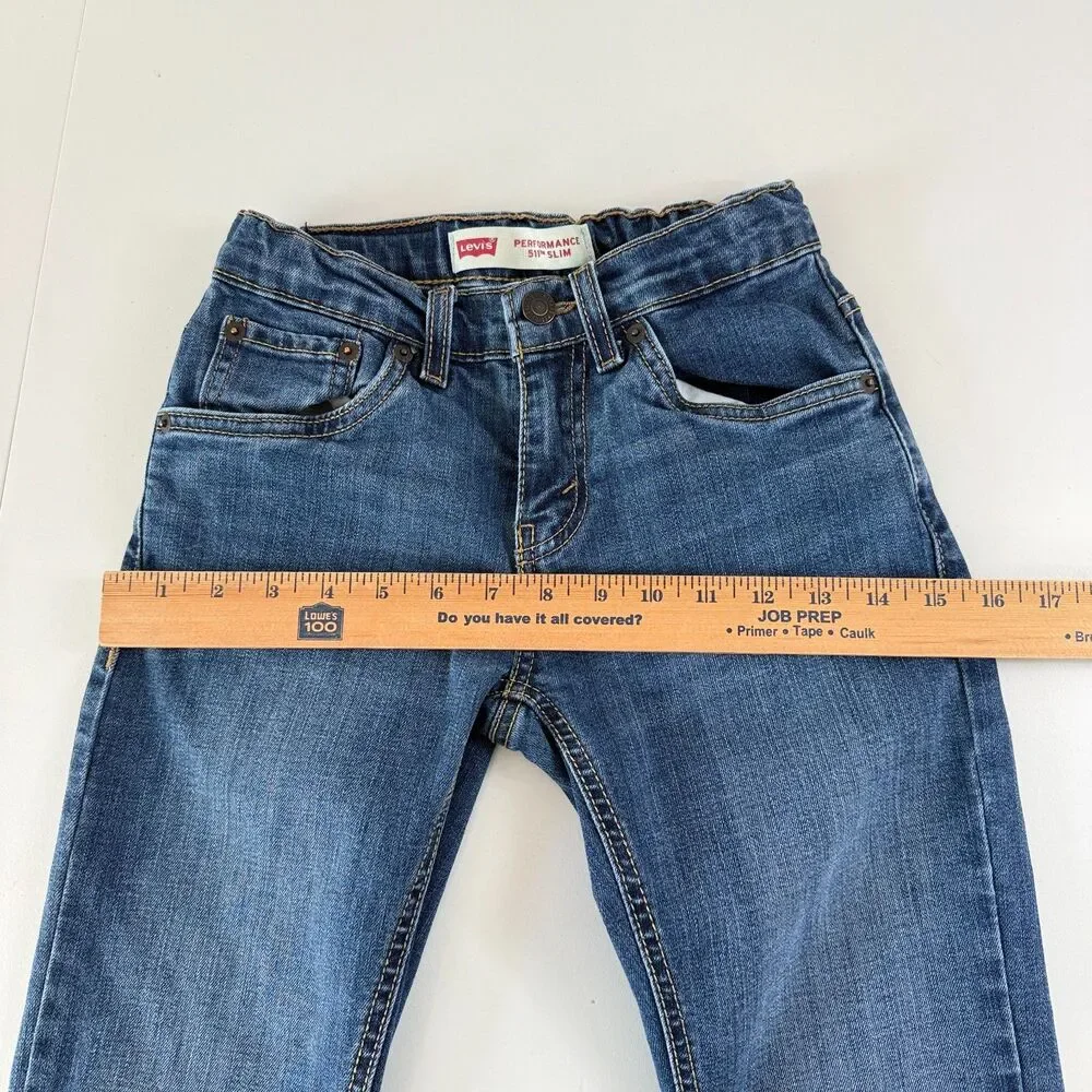 Levi's Performance 511 Slim Jeans Adjustable Waist Boys Size 10 Reg